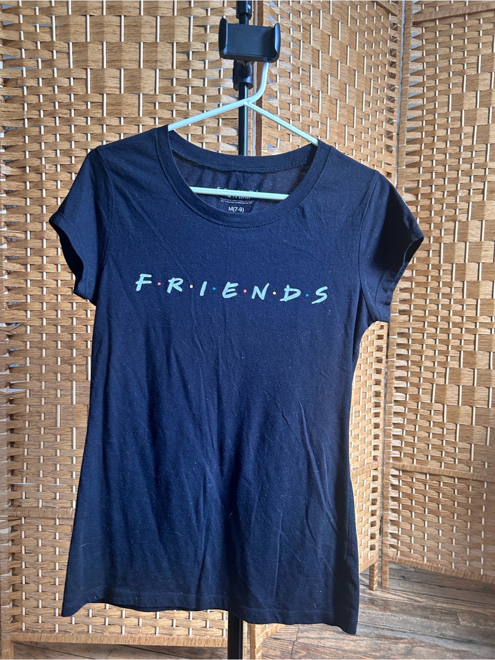 Black FRIENDS Graphic Tee - Women's Short Sleeve Top